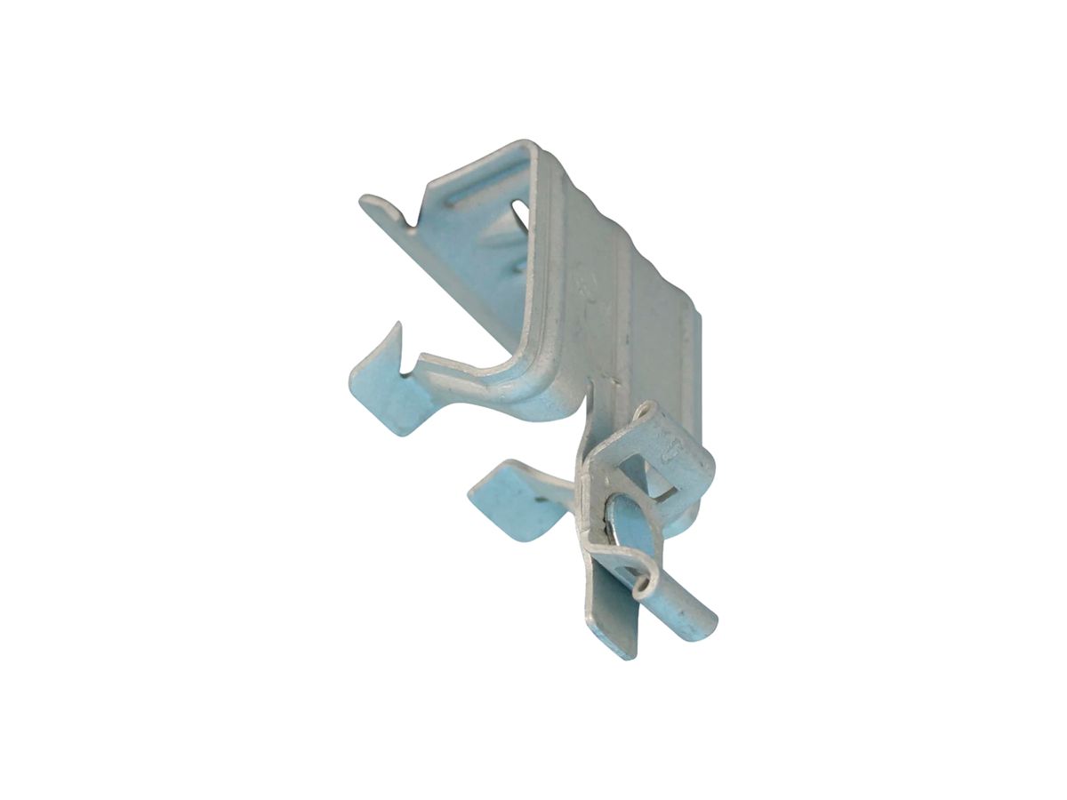Flanschclip nVentCADDY z.Aufschlagen m.Kabelbinder-Halter Federstahl 21–28mm