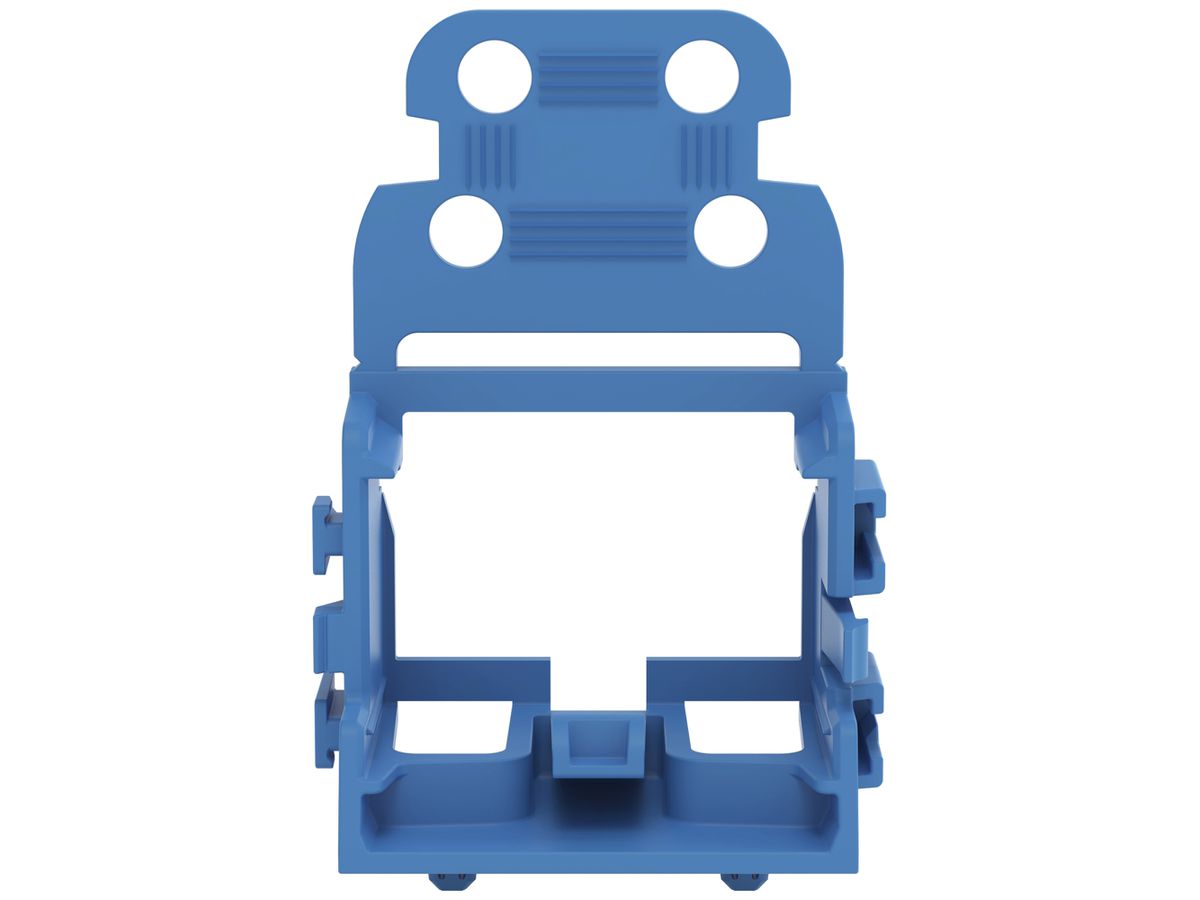 Befestigungsadapter WAGO m.Zugentlastung für 10×4mm² Rastfuss bl