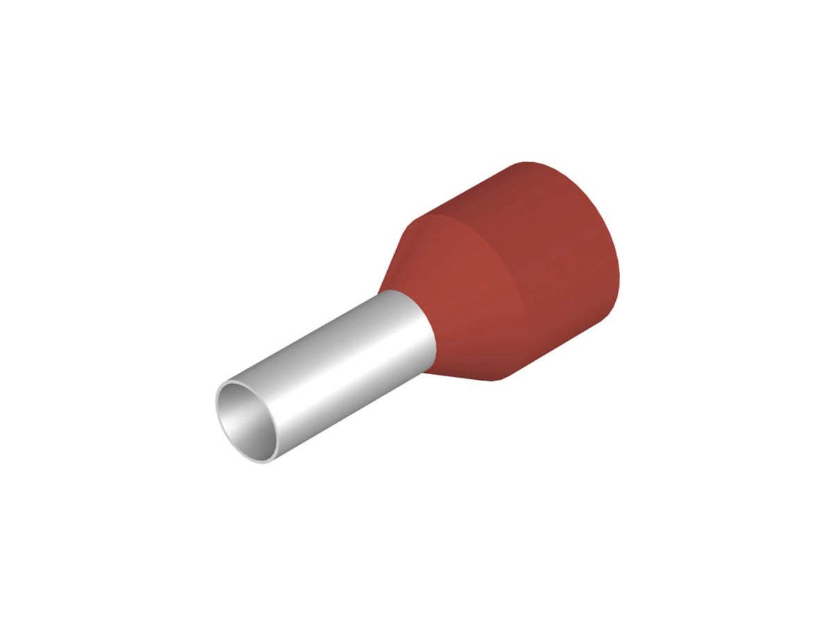 Aderendhülse Weidmüller H isoliert 10mm² 12mm rot Mehrfachbeutel