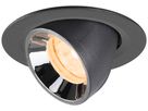 LED-Downlight SLV NUMINOS GIMBLE XS 6.9W 900lm 2700K NB DALI Ø68 sz/cr