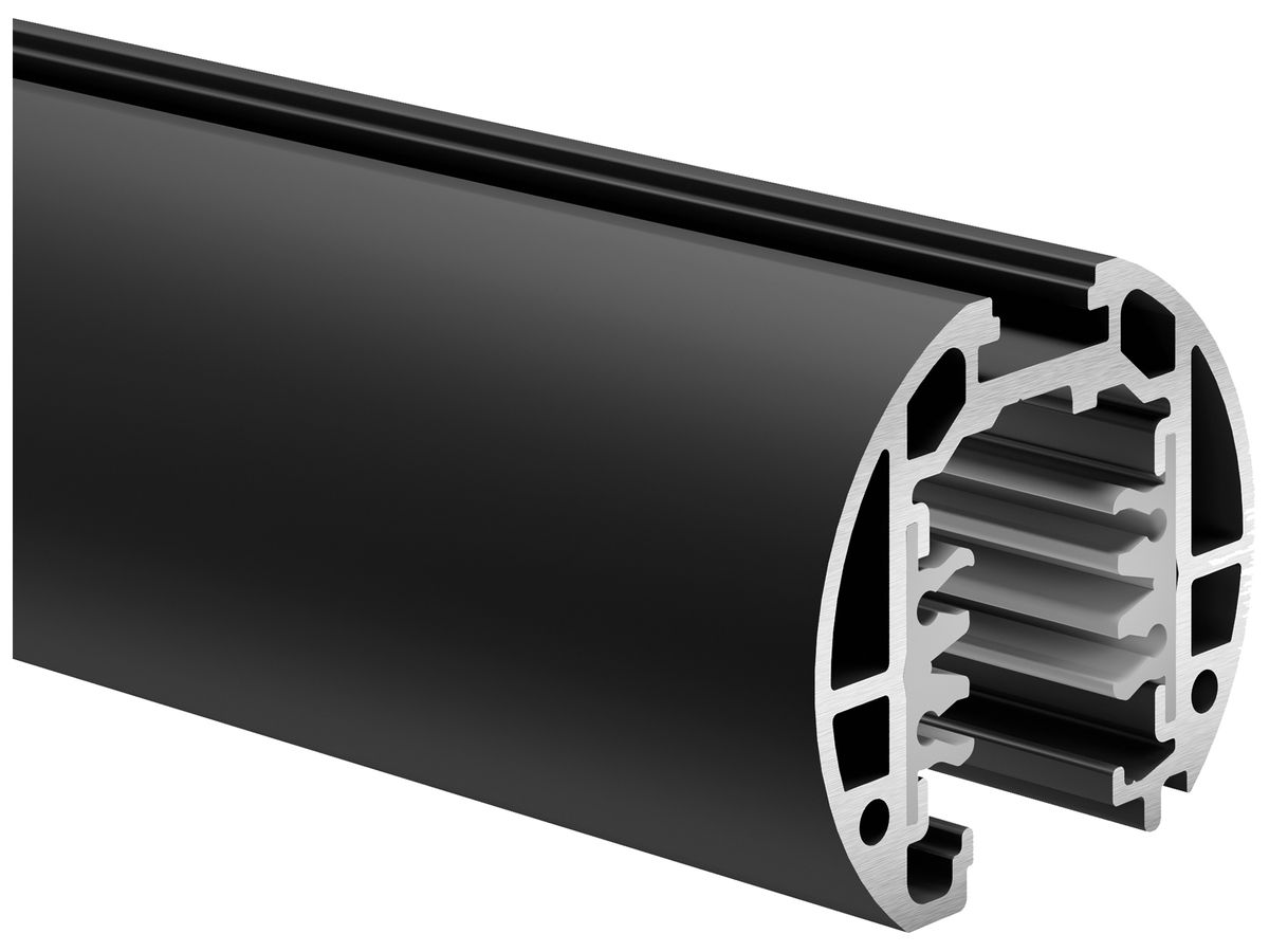 AP-Stromschiene Sylvania Lytespan ROUND 220…240V 3-Phasen DALI Al 2m schwarz