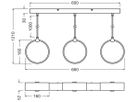 LED-Pendelleuchte LEDVANCE Decor Circle 20W 1300lm 865 Ø160m×660mm schwarz
