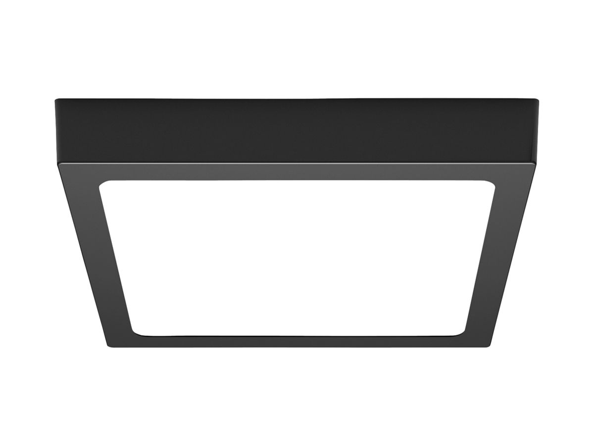 AP-LED-Downlight Philips Slim Surface 12W 1150lm 827 110° 210×210mm schwarz