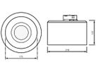 AP-LED-Downlight Philips DRUM TRACK 16.5W 2279lm 840 90° AD3PH Ø218mm weiss