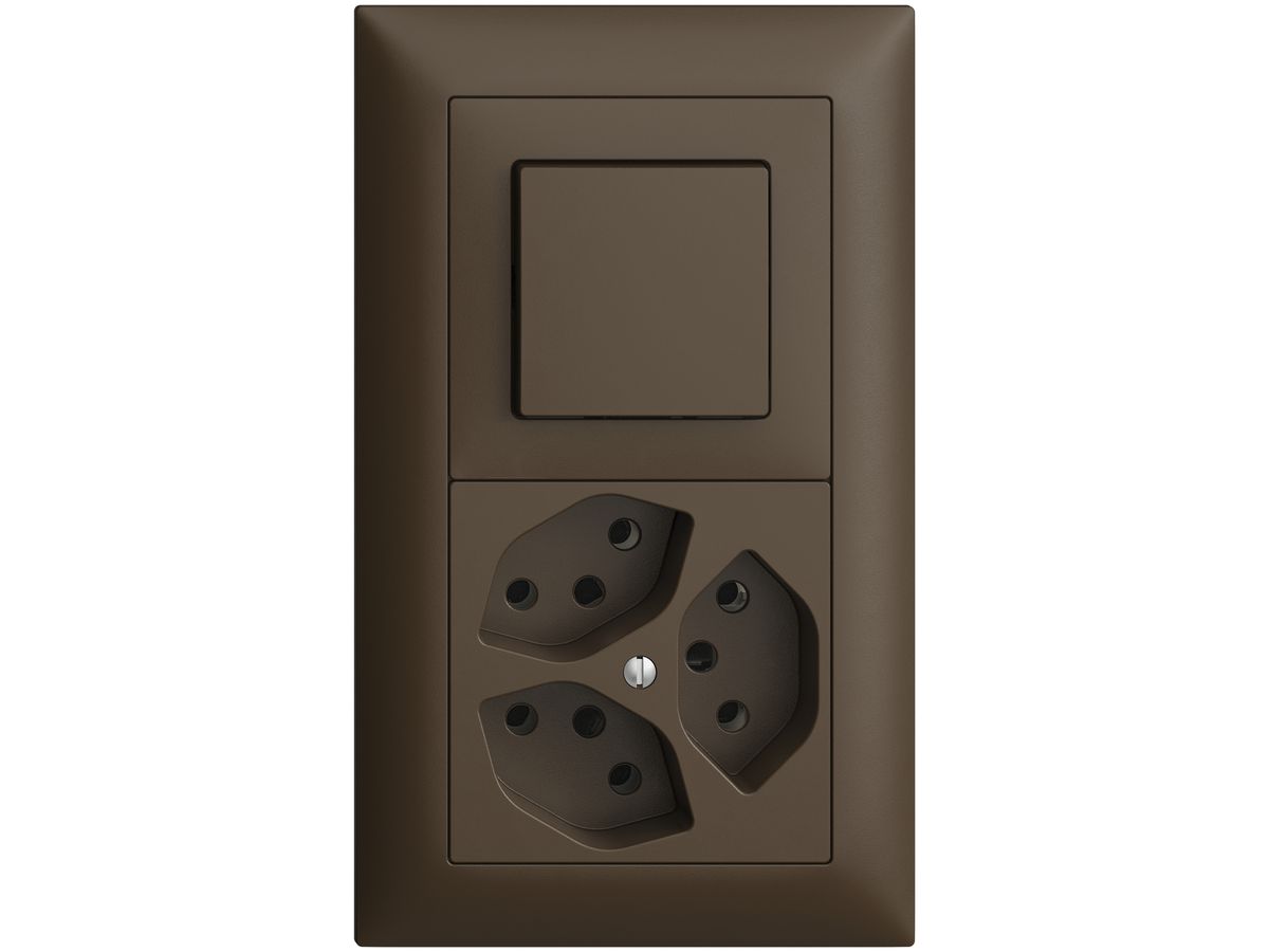UP-Kombination EDIZIOdue 3/1P+3×T13 coffee