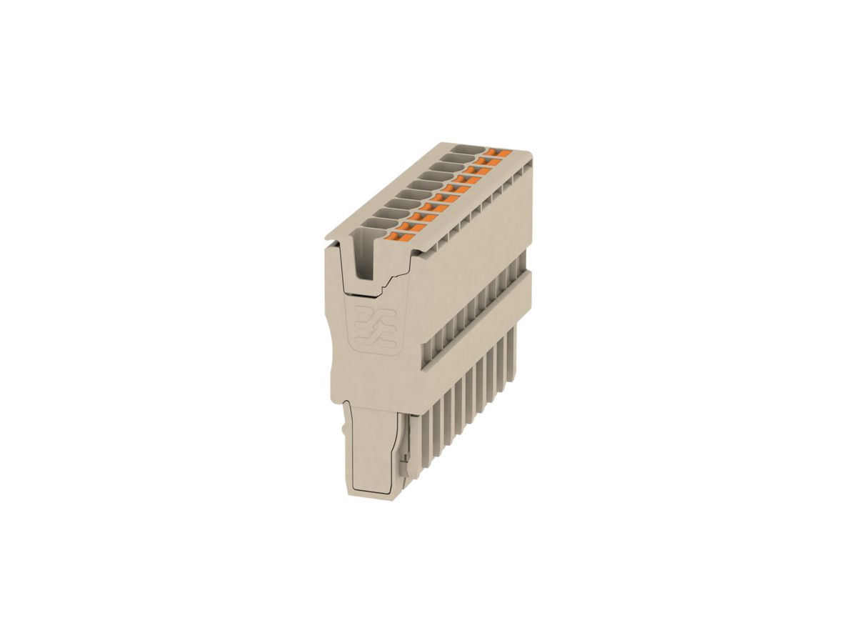 Stecker Weidmüller APG 2.5mm² 10L beige