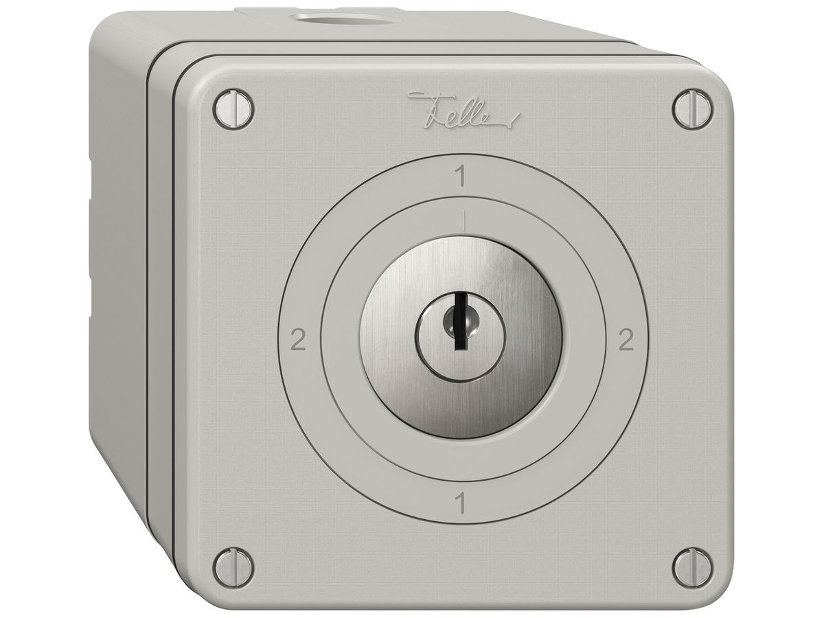 AP-Schlüsselschalter NEVO SNAPFIX® Wechselschalter 16A 400V 2-1-2-1 lgu
