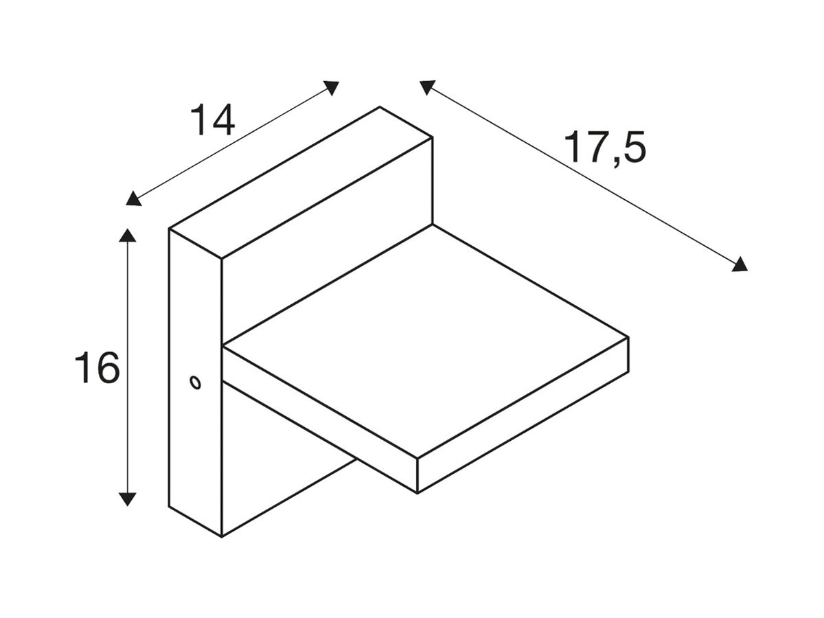 LED-Wandleuchte SLV ABRIDOR SENSOR 14W 3000/4000K 750lm IP54 anthrazit