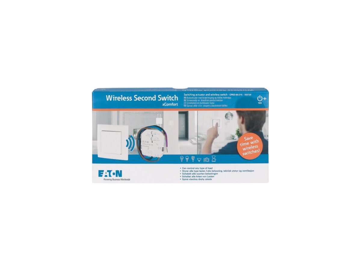 Starterpaket xComfort "Wireless Second Switch", Taster / Schaltaktor