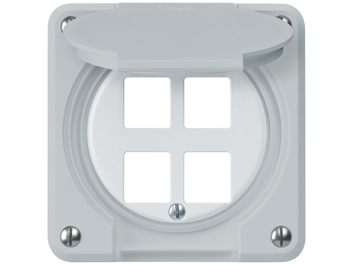 UP-Montageset robusto HMS IP55 grau für 4×Modul