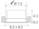 EB-LED-Deckenleuchte SLV VERLUX, 10W 880lm 3000K IP20 mattweiss