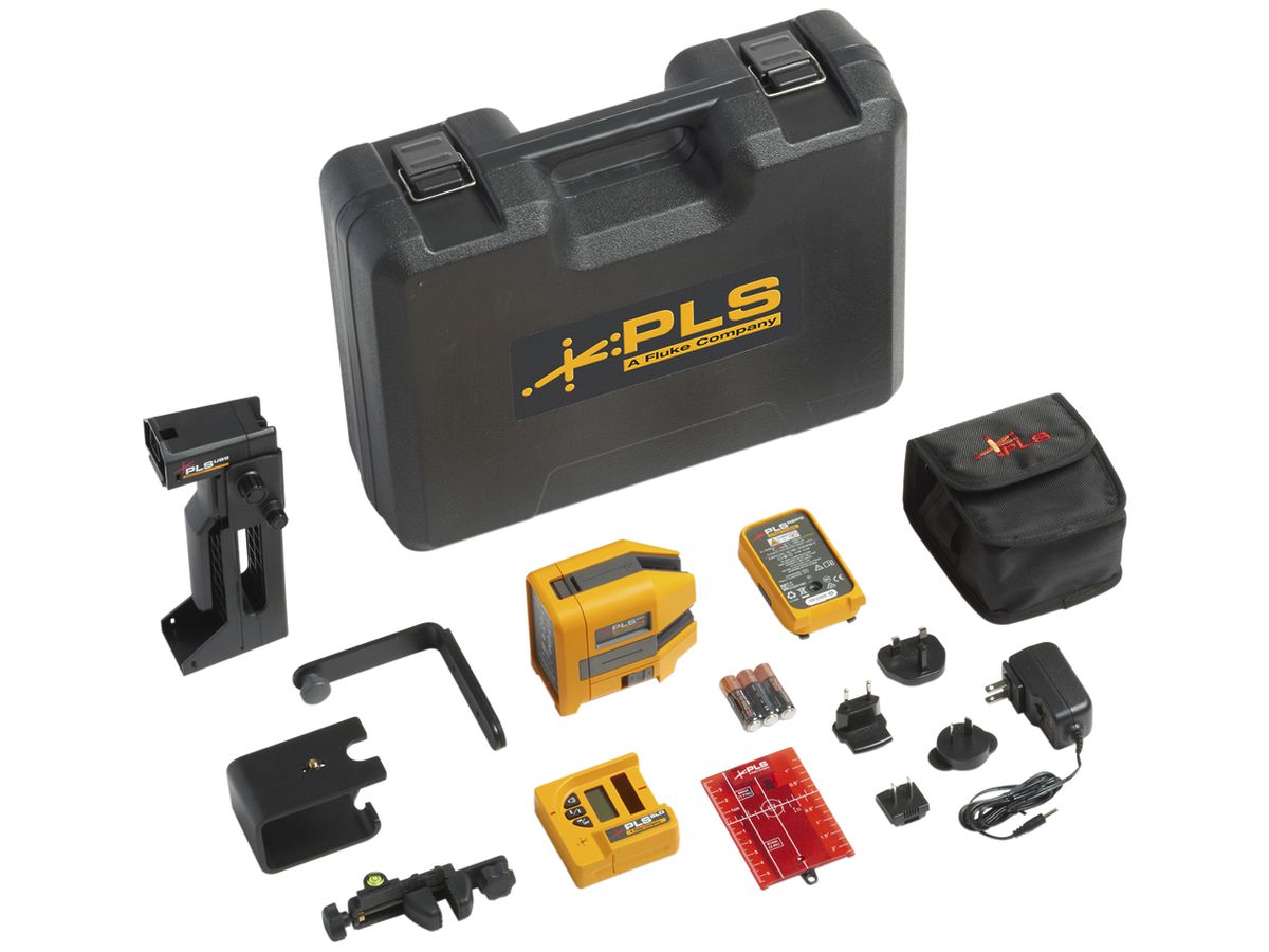 6-Punkt-Lasernivelliergerät Fluke-PLS 6R RBP SYS 30m ≥3h rot 635nm