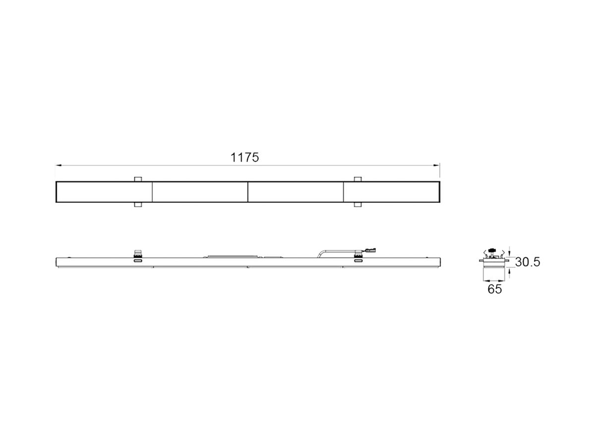 LED-Leuchteinsatz SLV Retro WB 61W 10980lm 830/840/850 1175mm weiss