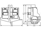 Verbindungsklemme Hensel 2×25mm², 8×4mm²
