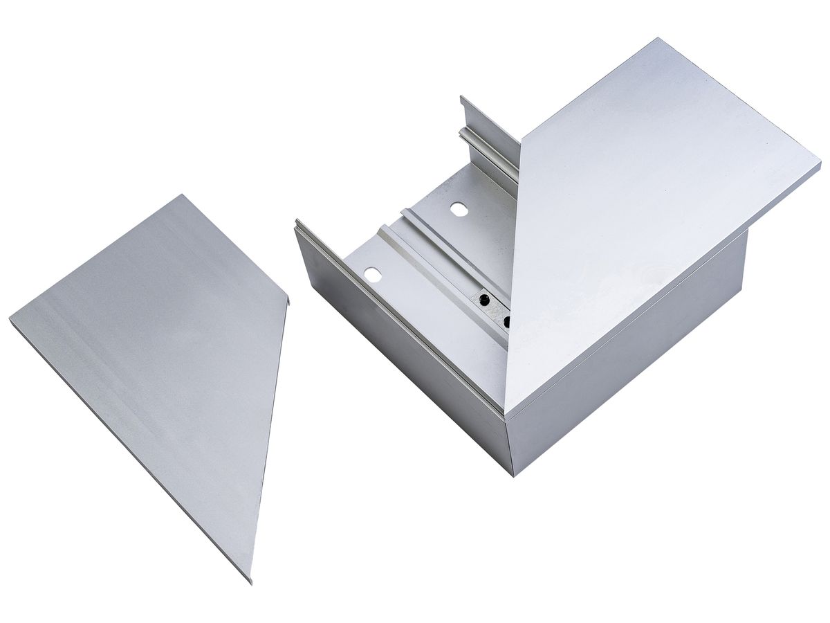 Flachwinkel 90° ELBRO für Kabalkanal 110×60mm Aluminium silber eloxiert