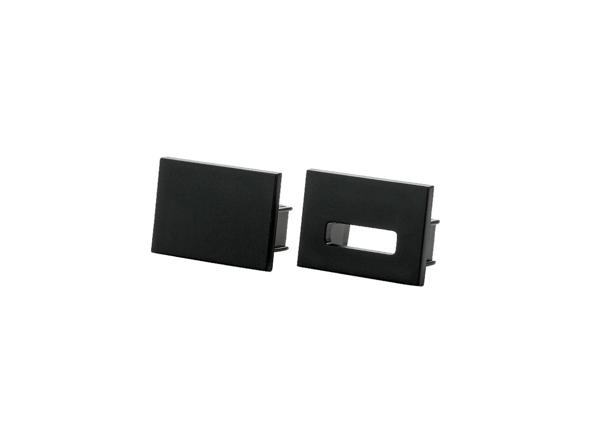 Endkappe SG StripLine 16×22×12mm Kunststoff schwarz 2 Stk