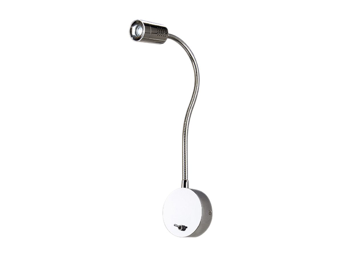 LED-Wandleuchte SLV DIO FLEX PLATE, 1W 80lm 3000K IP20 chrom