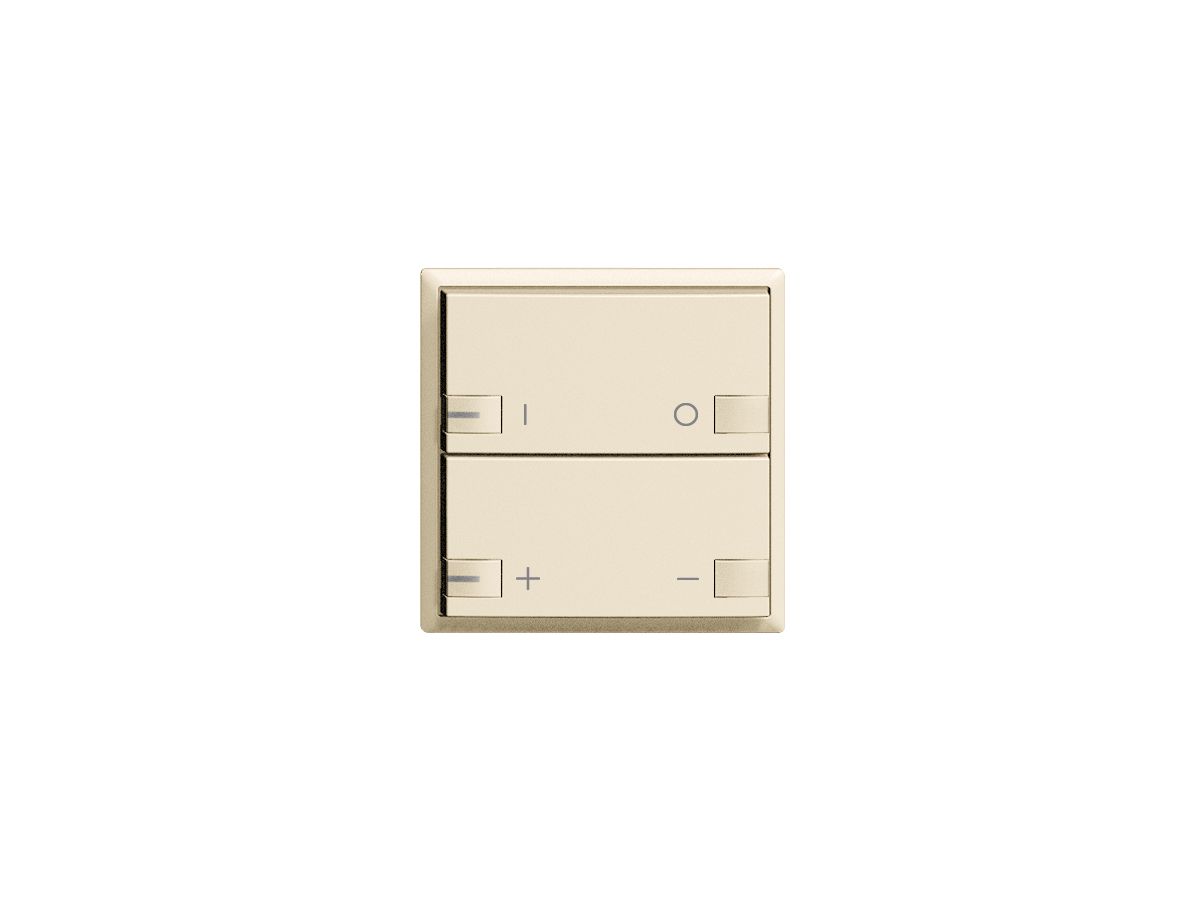 Frontset ON-OFF Dimmer 2T mit LED ZEP EDIZIOdue crema