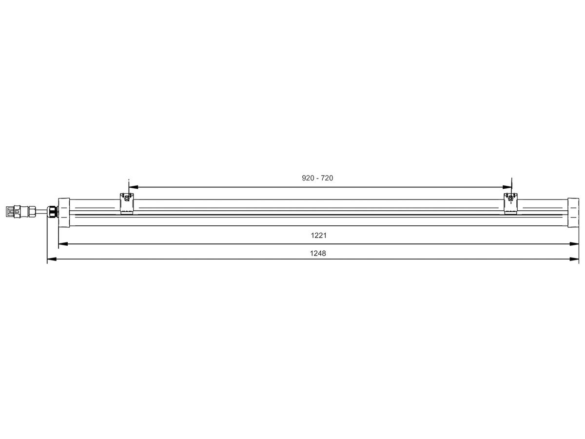 LED-Feuchtrauml.ATEX 2/22 Pacific WT492C 40W 6400lm 840 IP66 1248mm ws