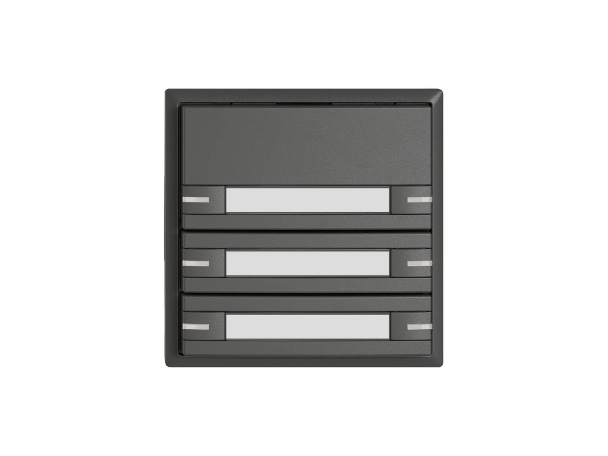 KNX-Taster RGB EDIZIO.liv SNAPFIX® Temperaturfüh.RGB-LED Pap.6×T 1-Tbed.dgu