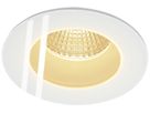 EB-LED-Downlight SLV PATTA-F, 12W 765lm 3000K rund IP65 mattweiss