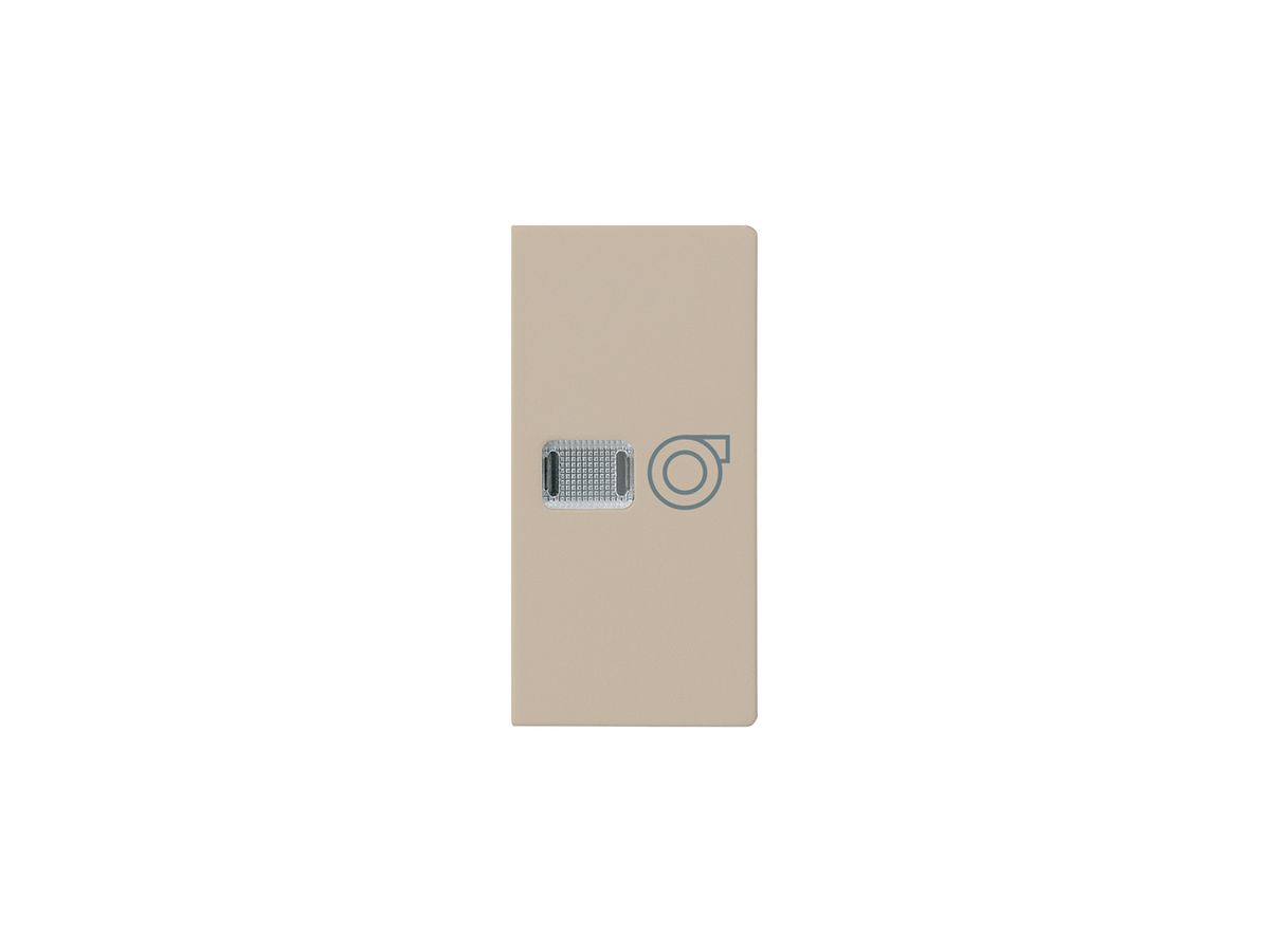 Knopf kallysto mit Symbol Ventilation beige