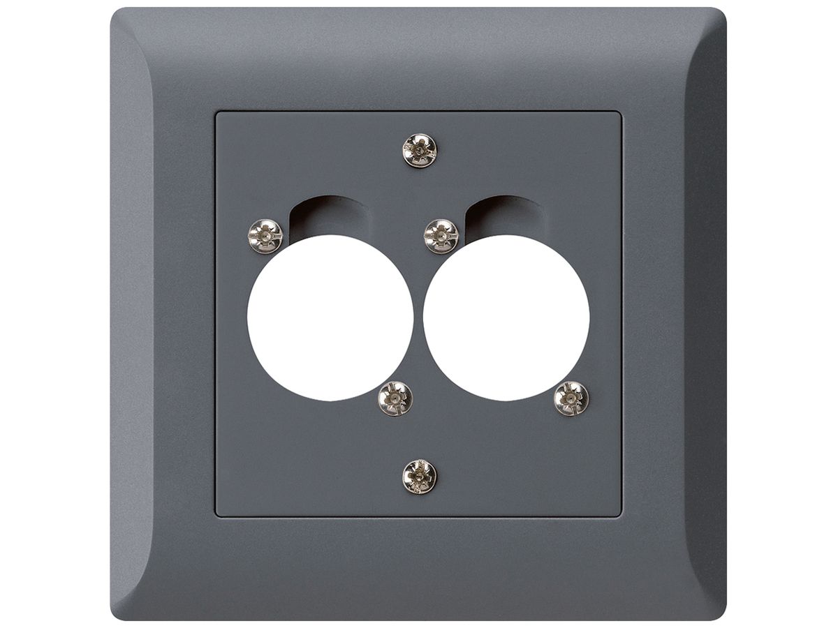 UP-Montageset für 2 XLR anthrazit kallysto.line