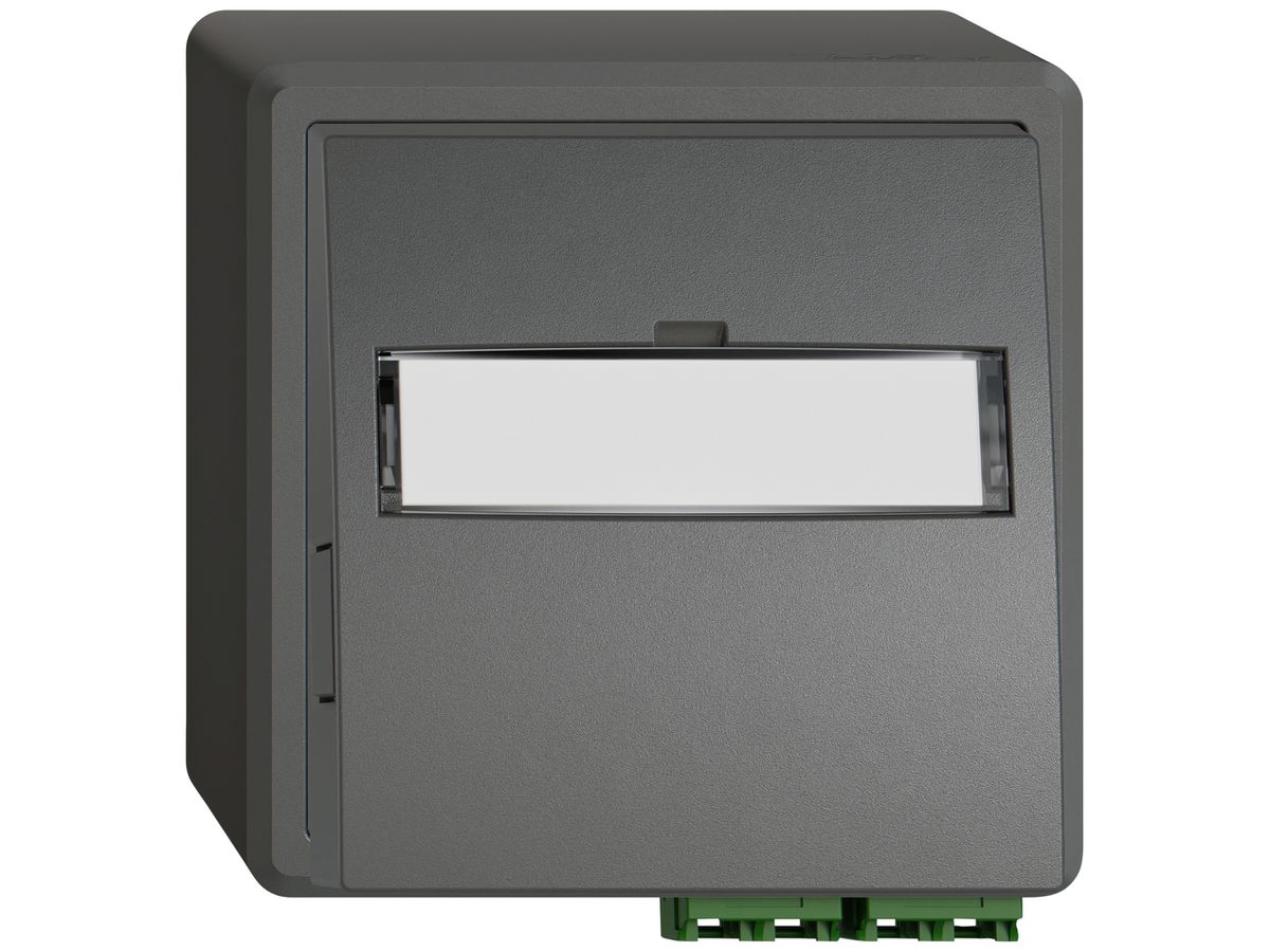 AP-FTTH-Dose EDIZIO.liv SNAPFIX® LC APC Diamond F-3000 2 mittelstücke dgu