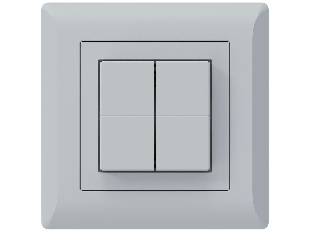 Funktaster Friends of Hue KLI, 4×, 92×92mm, hellgrau