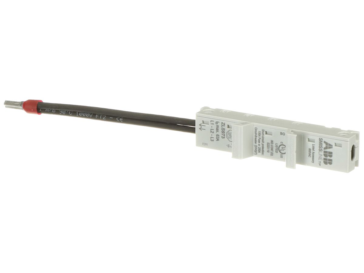 Adapter SMISSLINE TP DIN 63A 1P L1/L2/L3 Litze unten