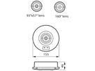 LED-Sicherheitsleuchte Philips EM152C IP65 2W 273lm 6500K bat 3h ST Ø155mm weiss
