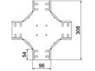 Kreuzstück BET RK 35×100mm Stahl feuerverzinkt