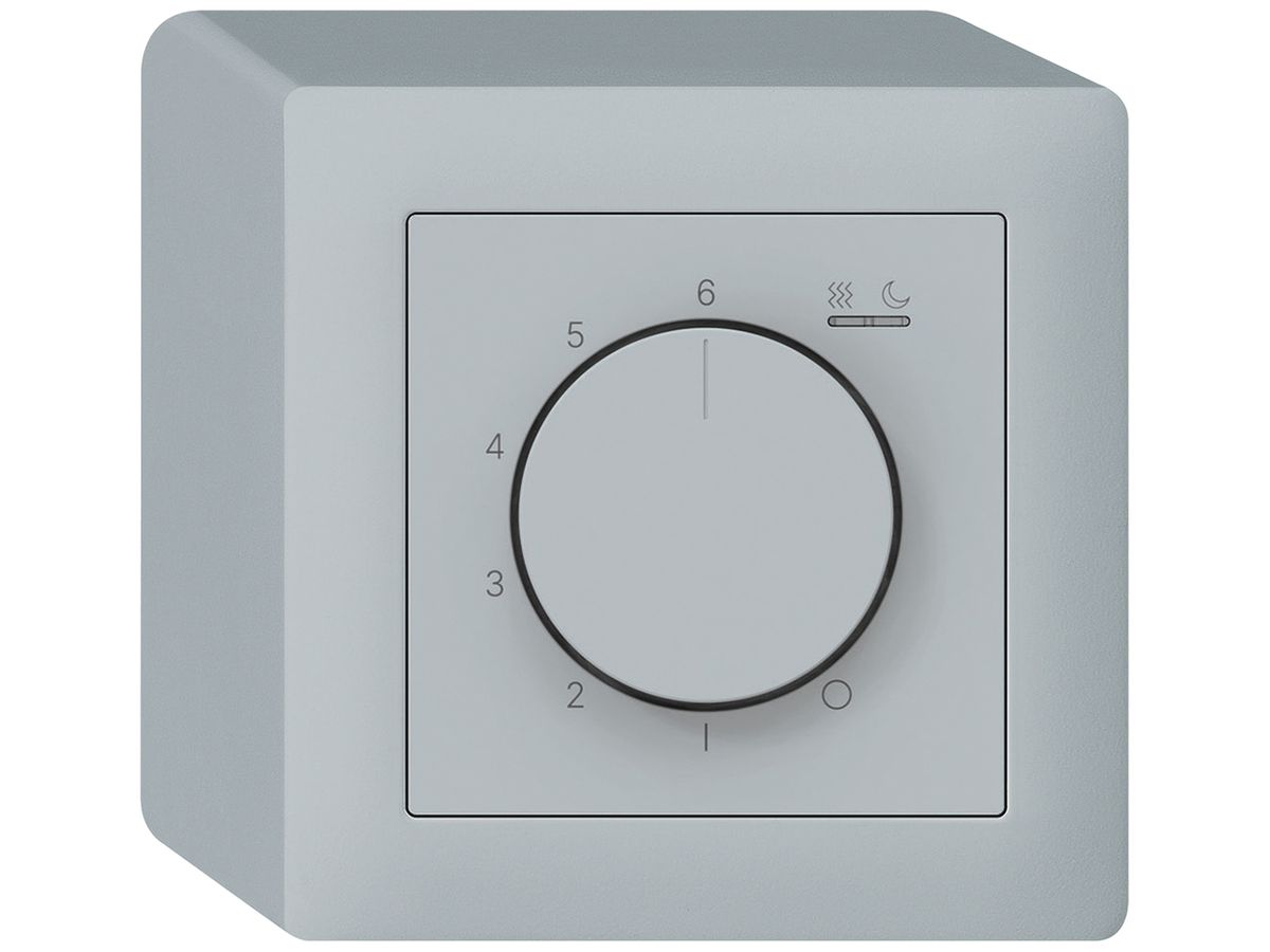 AP-Raumthermostat kallysto An/Aus 230VAC 16A 88×88mm grau