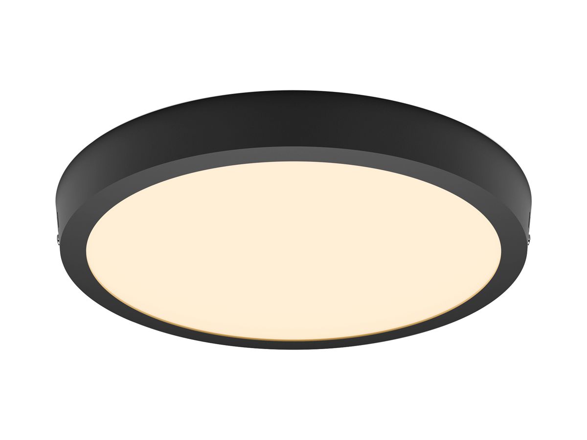 AP-LED-Downlight Philips Slim Surface 20W 1900lm 827 110° Ø286mm schwarz