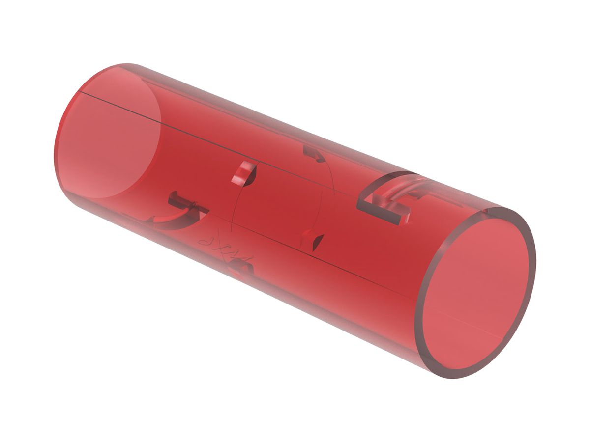 Verbindungsmuffe Spotbox M16 rot-transparent