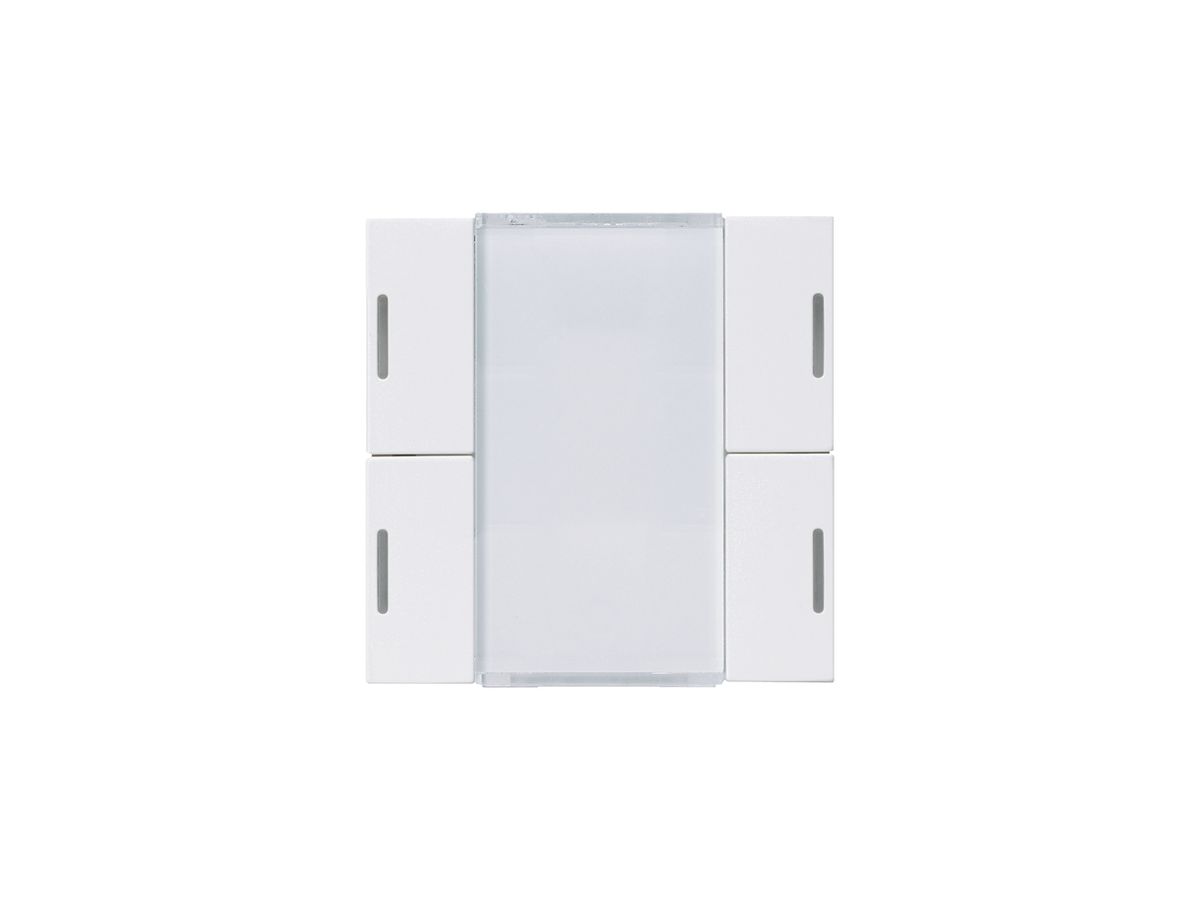 Tasterfront Hager basico KNX 4-fach LED weiss 45×45mm