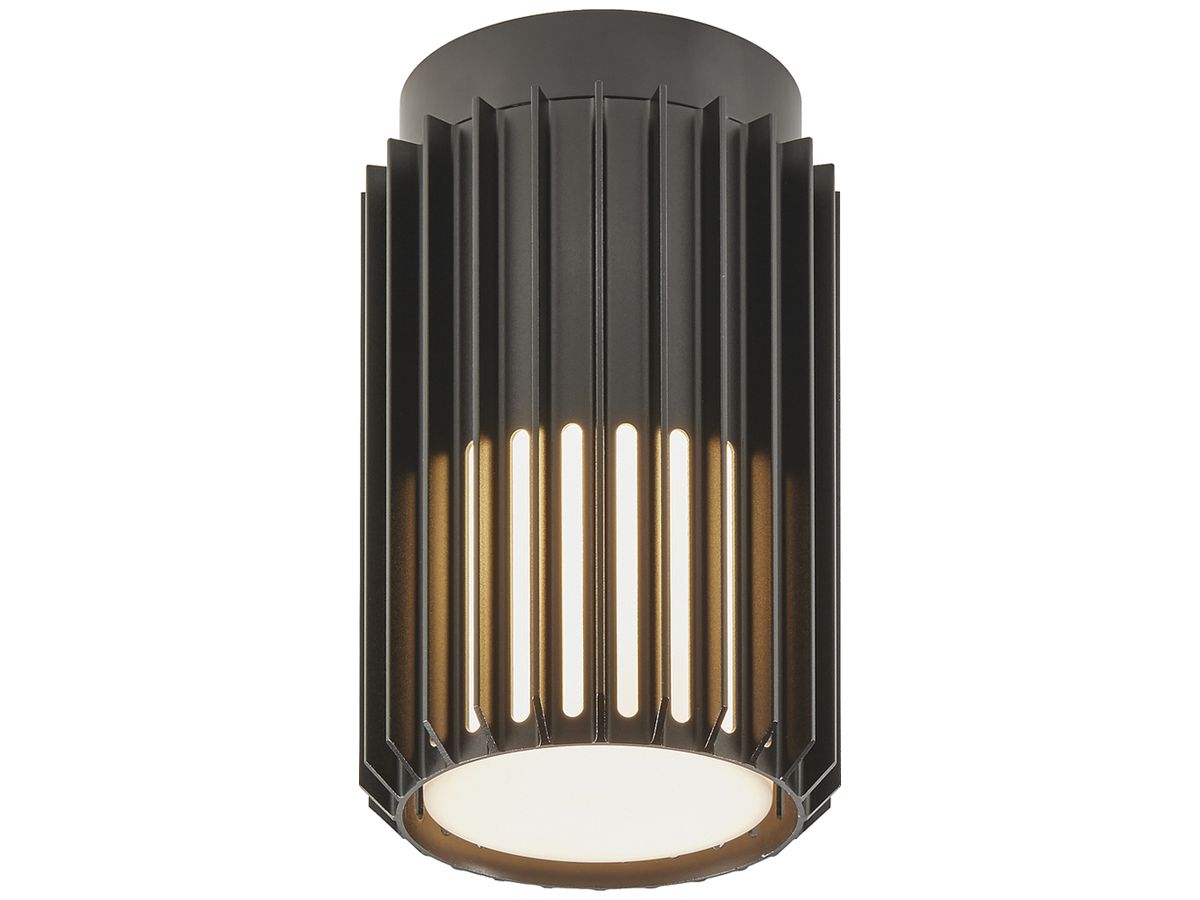 Deckenleuchte Nordlux ALUDRA 1×E27 15W IP54 Ø124mm schwarz