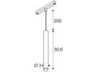 LED-Pendelleuchte SLV GRIP S 48V AD 9.8W 530lm 927 DALI Ø30mm weiss