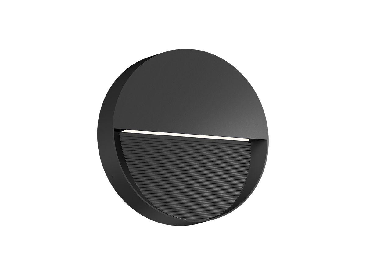 LED-Wandleuchte DOTLUX GUIDEround 8W 240lm 3000K schwarz