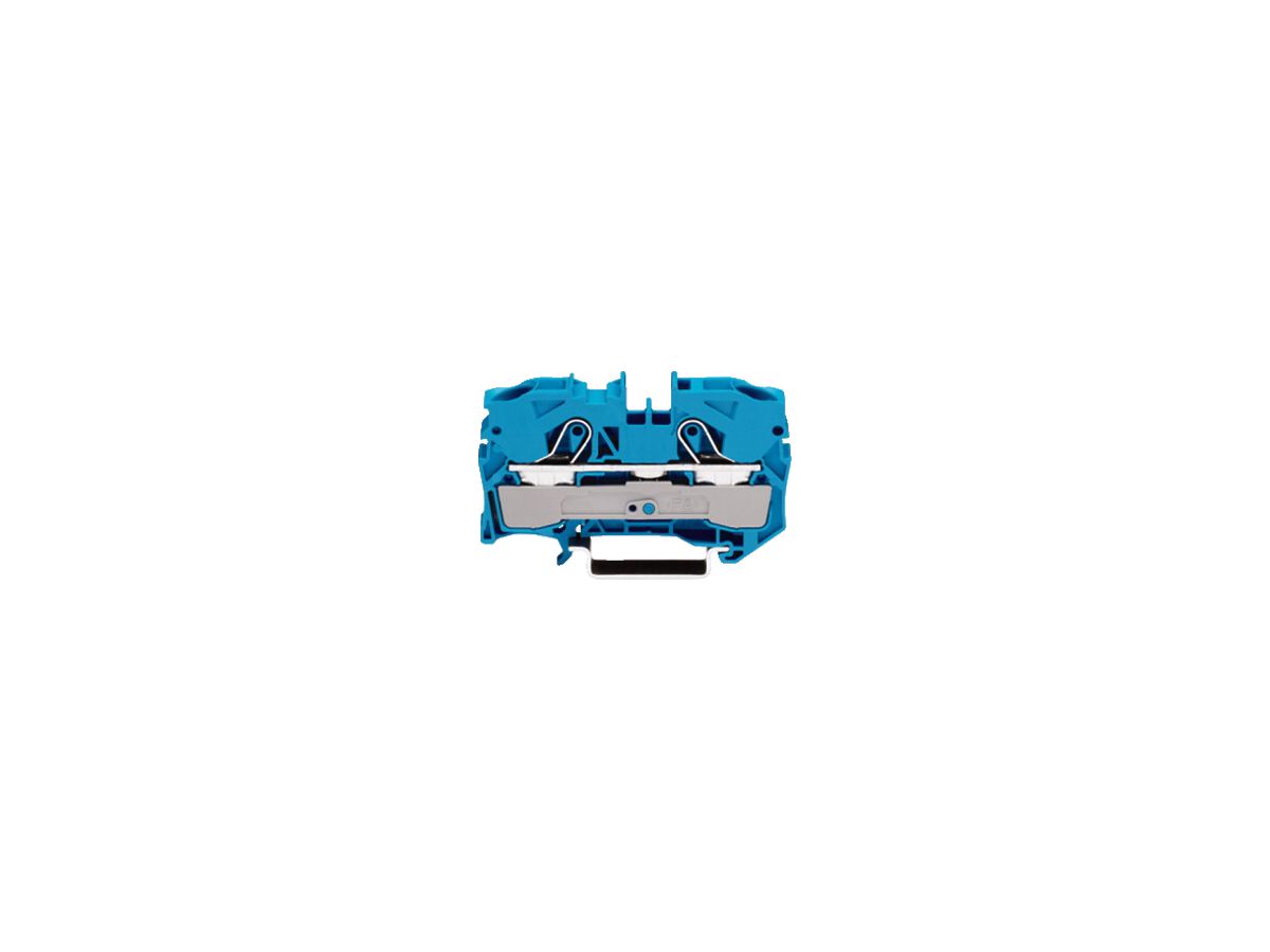 Durchgangsklemme WAGO TOPJOB-S 10mm² 2L blau Serie 2010