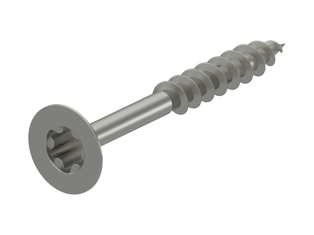 Spanplattenschraube Bettermann Senkkopf Antrieb Torx 20 4.5×40mm A4 blank