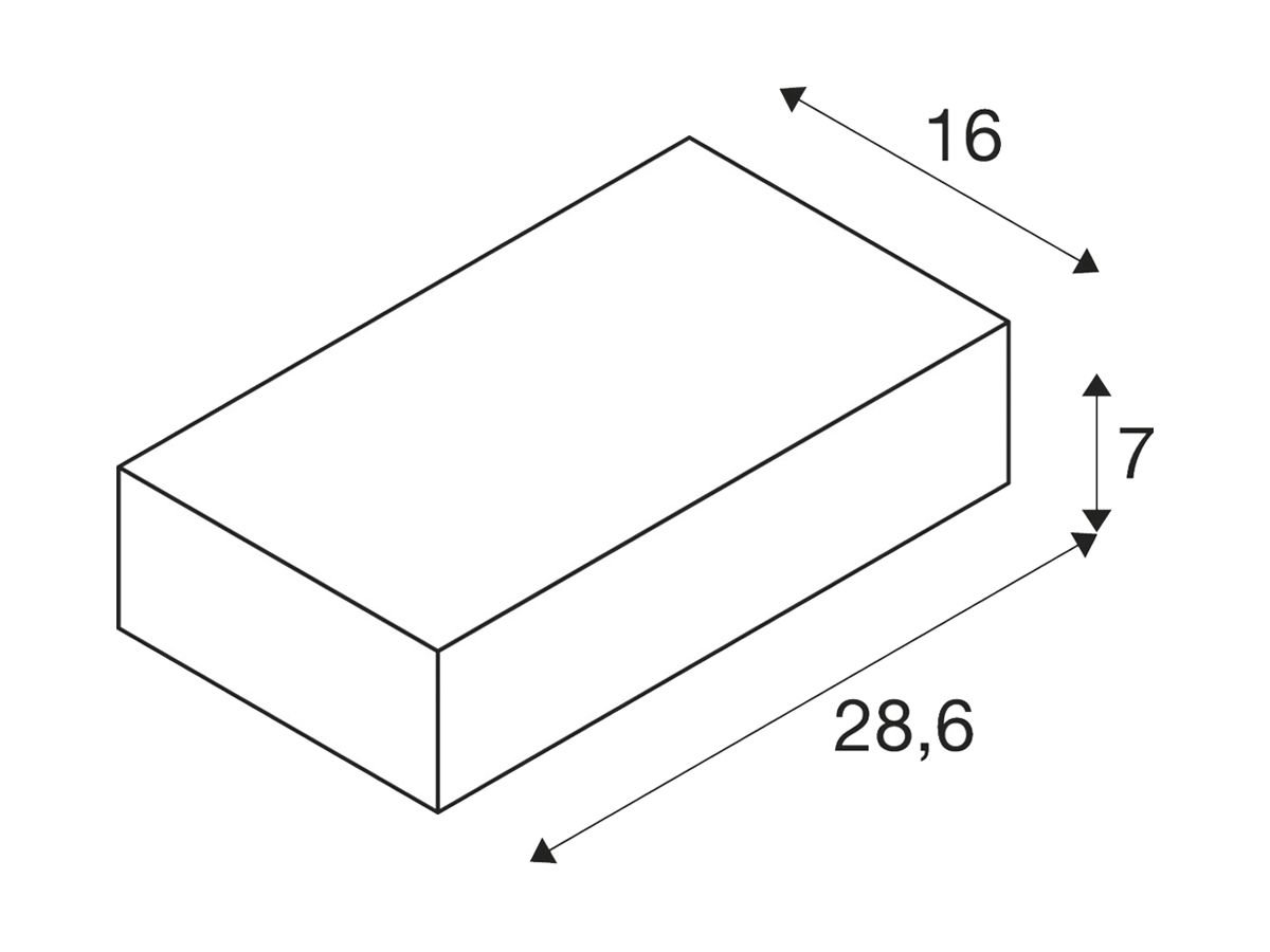 LED-Wandleuchte SLV SHELL 30 WL 54W 5600lm 3000K 120° 286×70×160mm weiss