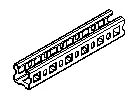 Profilschiene Lanz Multifix 50×50mm 300mm verzahnt A4