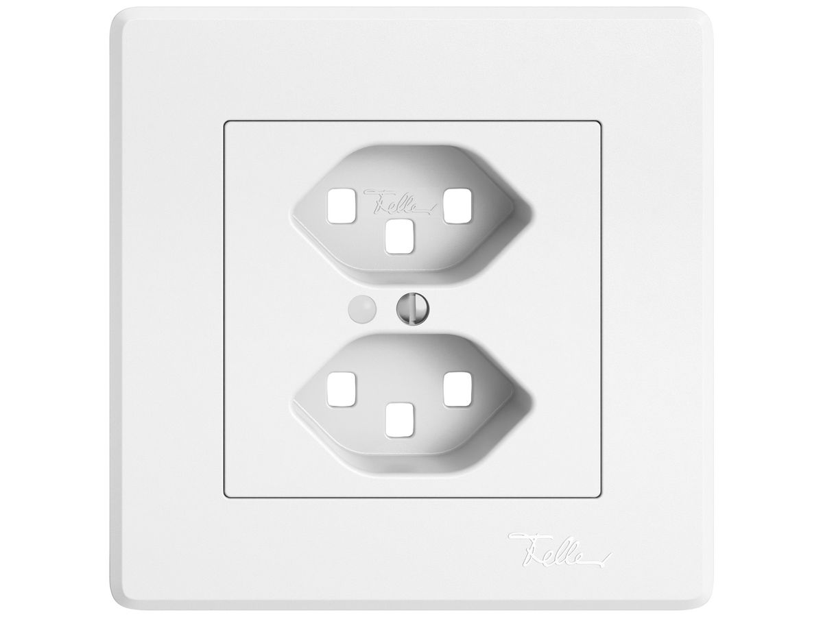 UP-Montageset EDIZIO.liv SNAPFIX® für 2×T23 mit Frontlinse ws