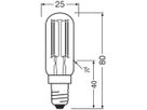 LED-Lampe OSRAM T26 E14 4.9W 730lm 840 Ø25×83mm klar
