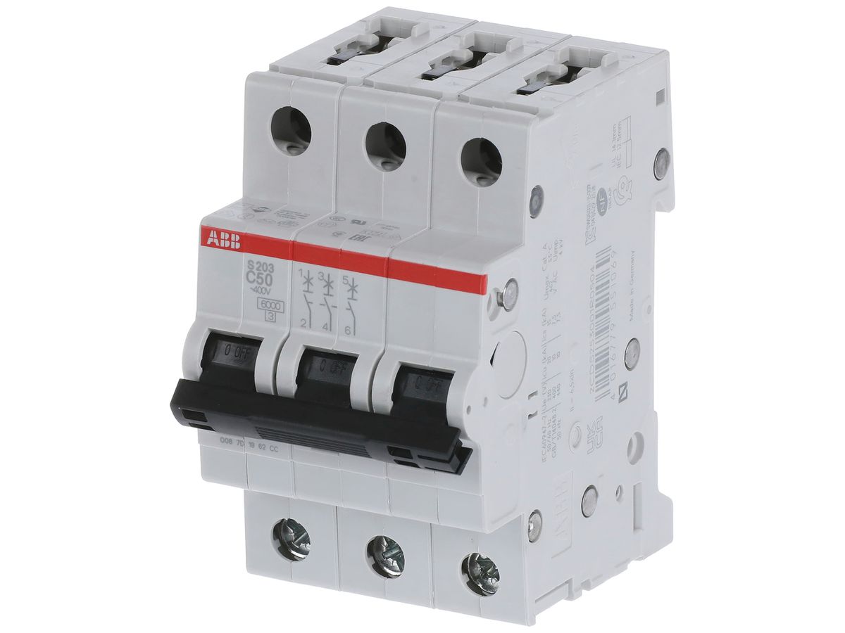 Leitungsschutzschalter ABB S203-C50 50A C 6kA