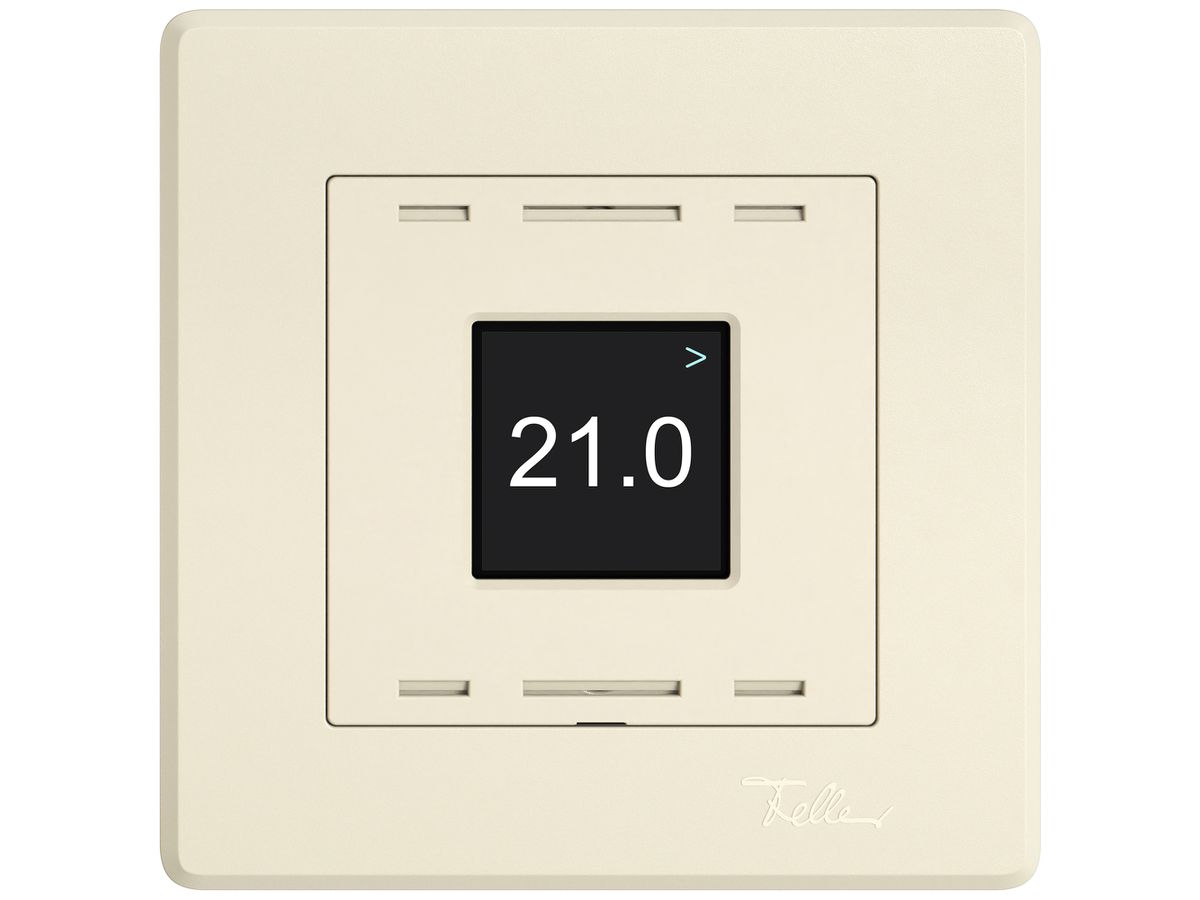 UP-Bedienaufsatz zu Raumtemperatursensor EDIZIO.liv Wiser SNAPFIX® CO2 crema