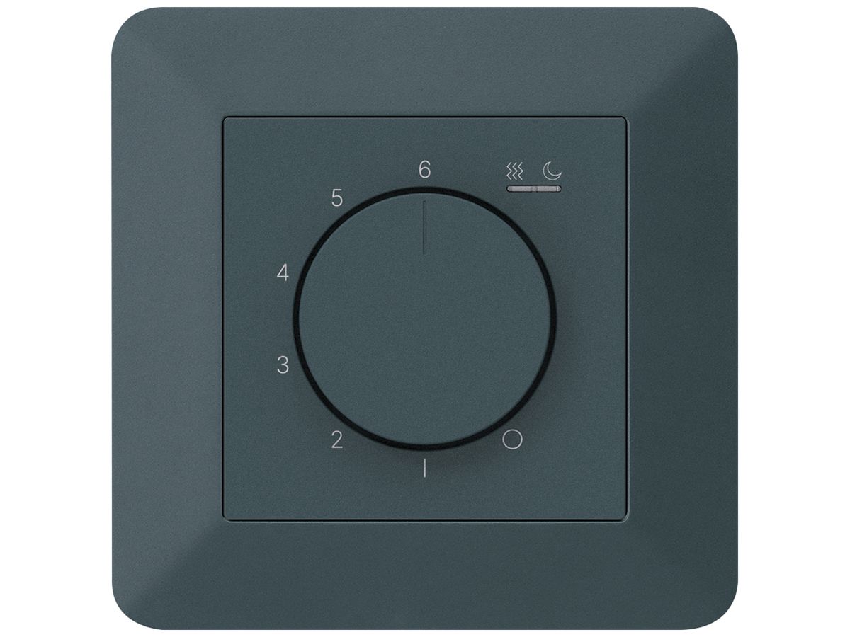 UP-Raumthermostat kallysto.trend An/Aus 230VAC 16A 92×92mm anthrazit