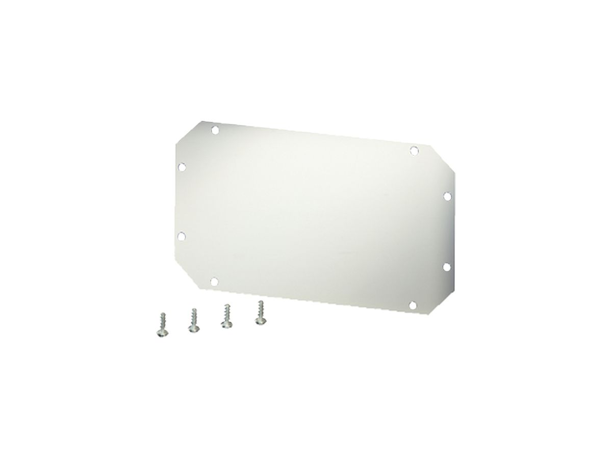 Montageplatte 126×216 Enystar zu App.-Gehäuse Gr.1, 2 und 3