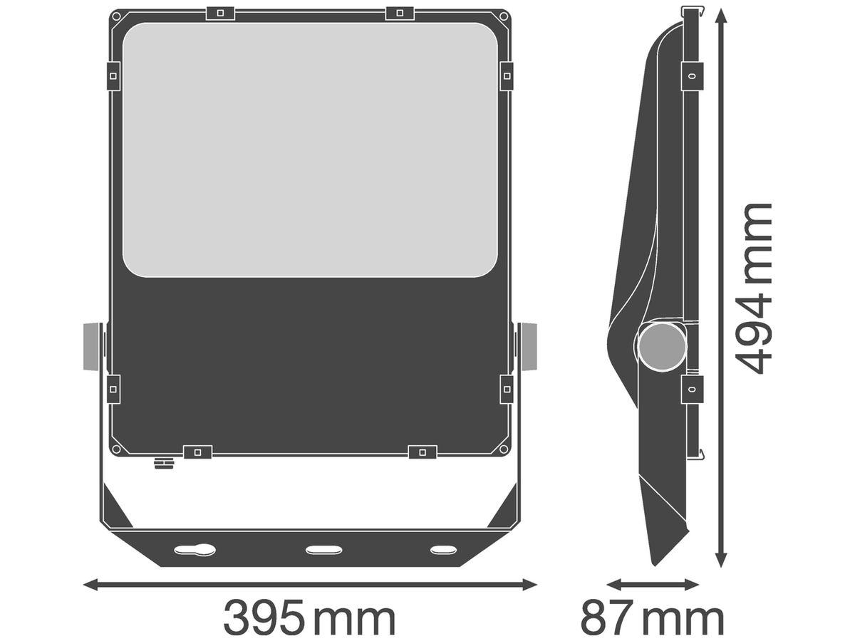 LED-Strahler LEDVANCE FLOODLIGHT PFM SYM 60, 200W 4000K 28000lm IP66 schwarz